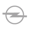 Opel logo grijs